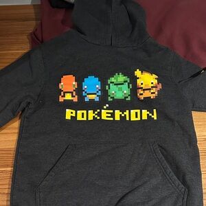 Pokemon Pixel Art Charcoal Hoodie